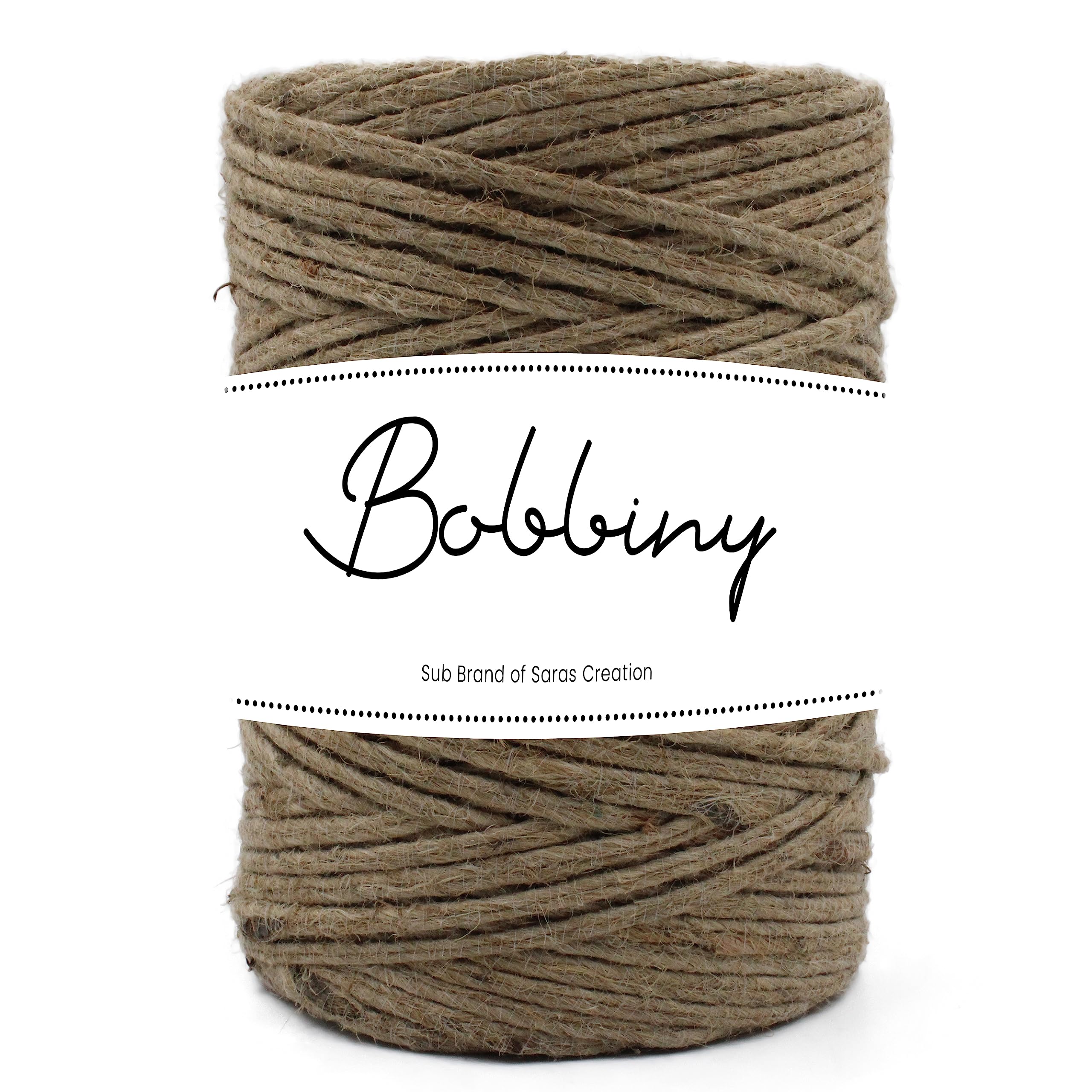 BOBBINY | Colored Strong Twisted Jute Twine Rope Linen Twine Rustic String Cord Rope, DIY Burlap String Rope, Party Gift Wrapping Cords Thread and Other Projects | Brown | 3mm, 20 Meters — Amazon image 26