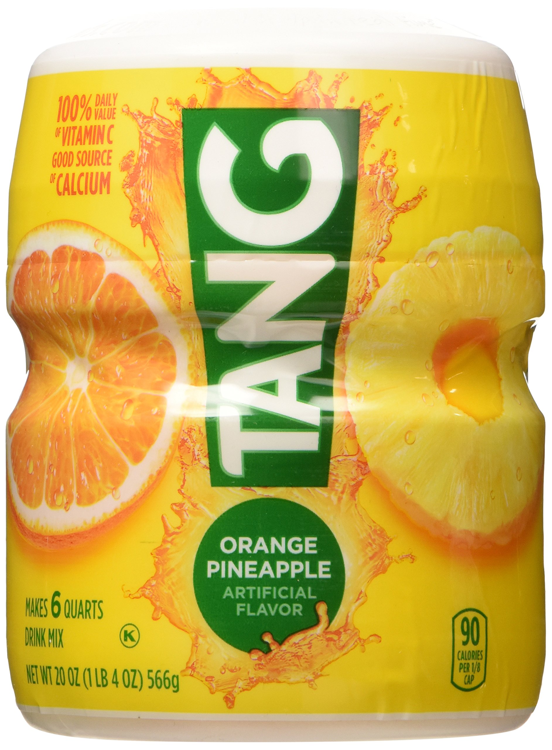 Tang, Orange Pineapple, Powdered Drink Mix, 20oz Container (Pack of 2)