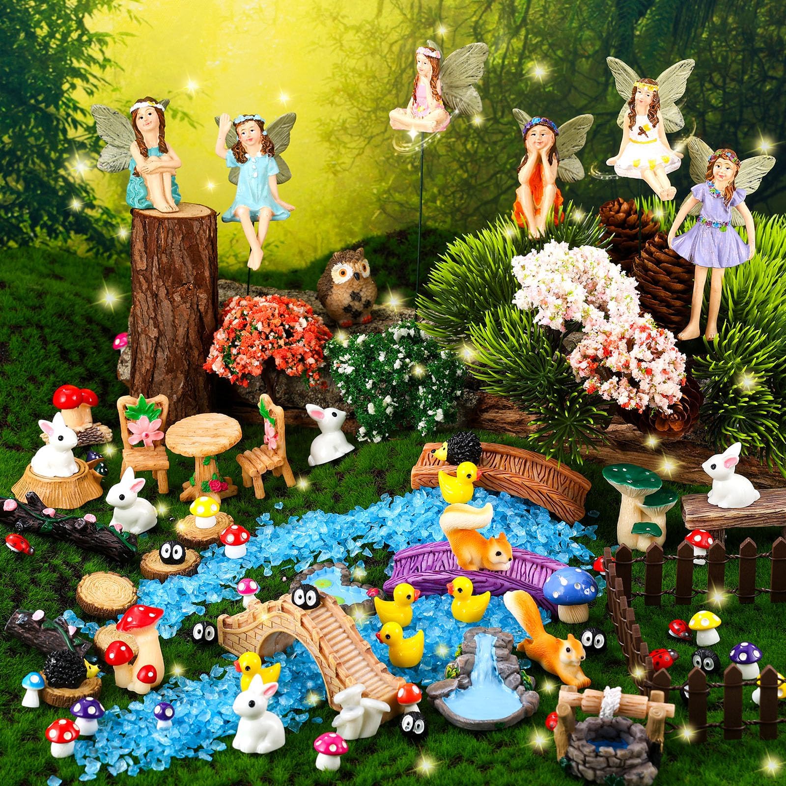 Amazon.com: HIYZI 100 Pcs Fairy Garden Accessories Miniatures