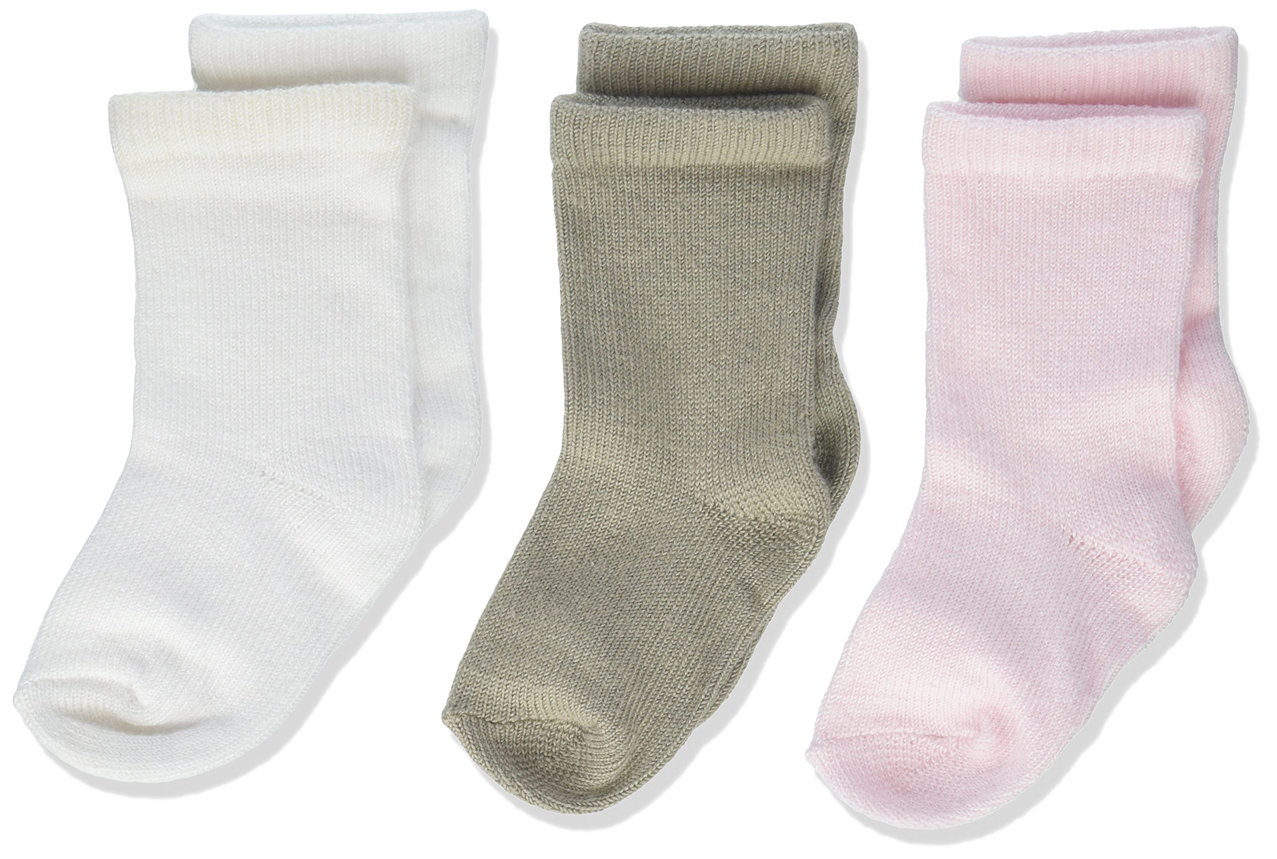Little Giraffe Box of Socks Silky Solid Assorted Gift Set, Pink/White/Flax