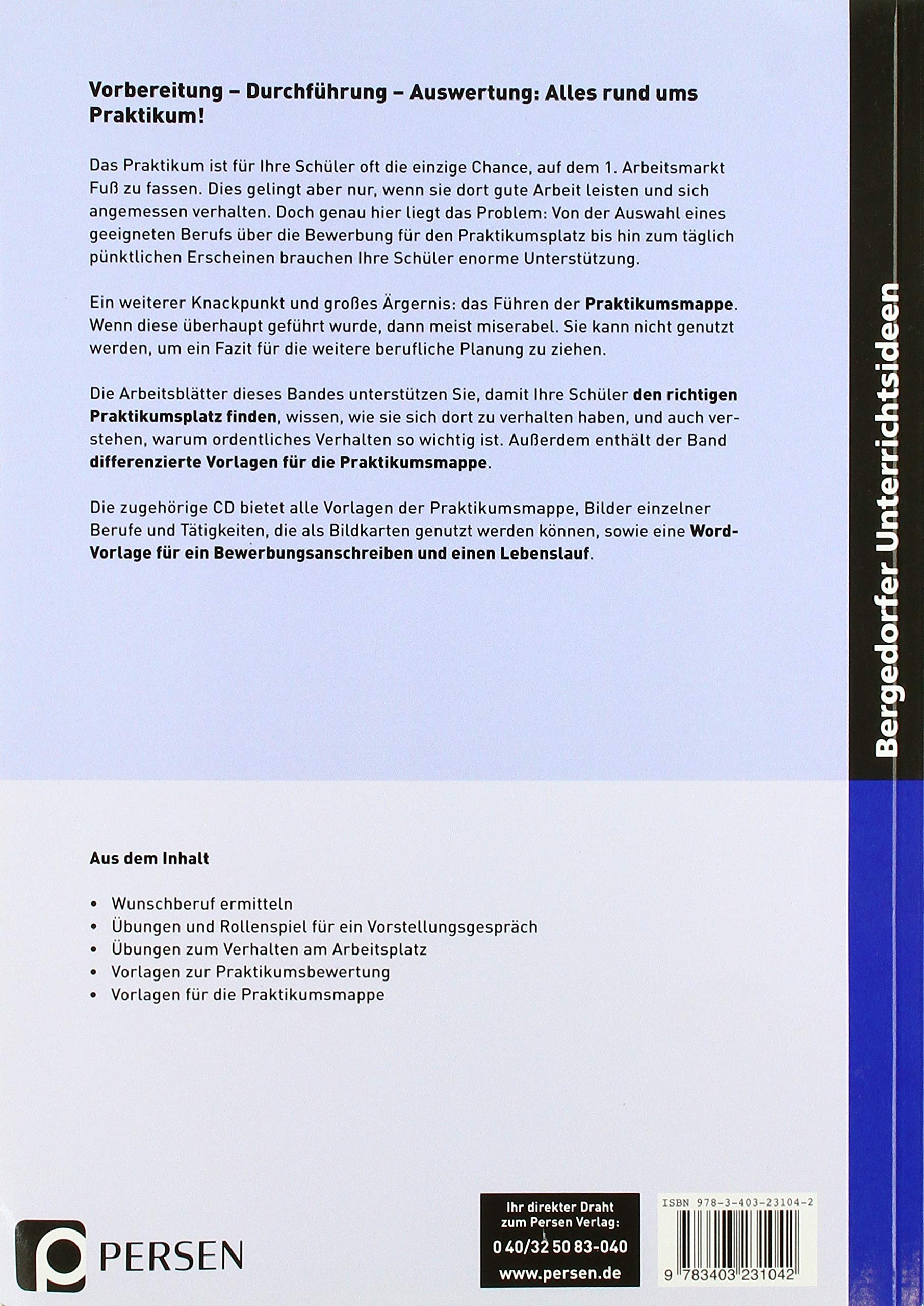 Betriebspraktikum: Berufsvorbereitung an Förderschulen (7. bis 10. Klasse)