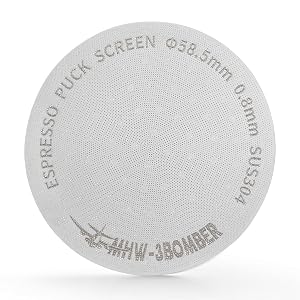 MHW-3BOMBER 58 5mm Espresso Puck Screen with Round Hole Espresso Filter 0 8mm Thickness Stainless Steel Coffee Reusable
