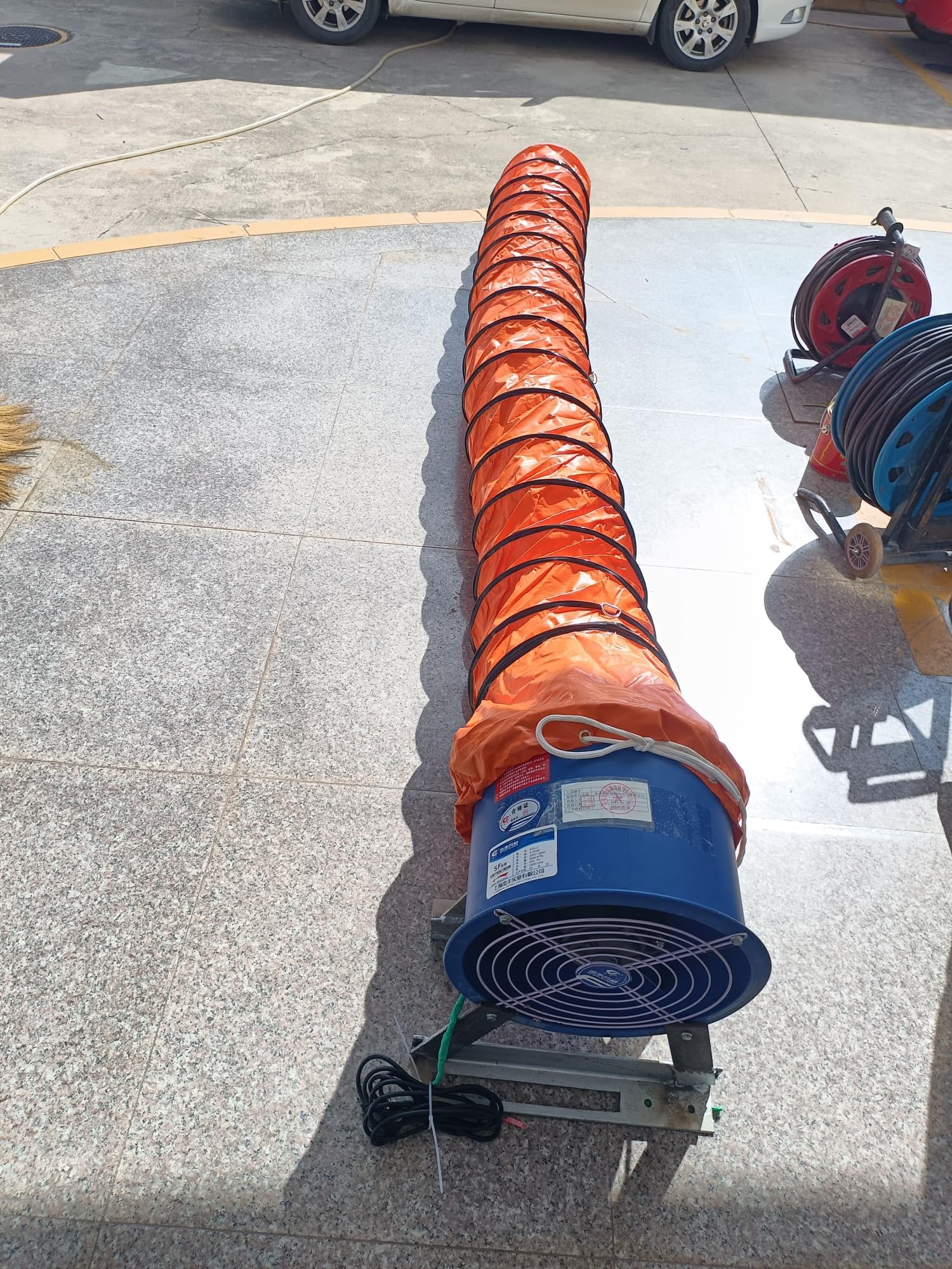 Tubo Flessibile 75 Mm 100 Mm 150 Mm 200 Mm PVC PVC Flessibile, Condotto Di Scarico, Tumuli Con Dotti Di Ventilazione Per Soffiatore Di Tunnel(L-16ft Dia 150mm/6'')