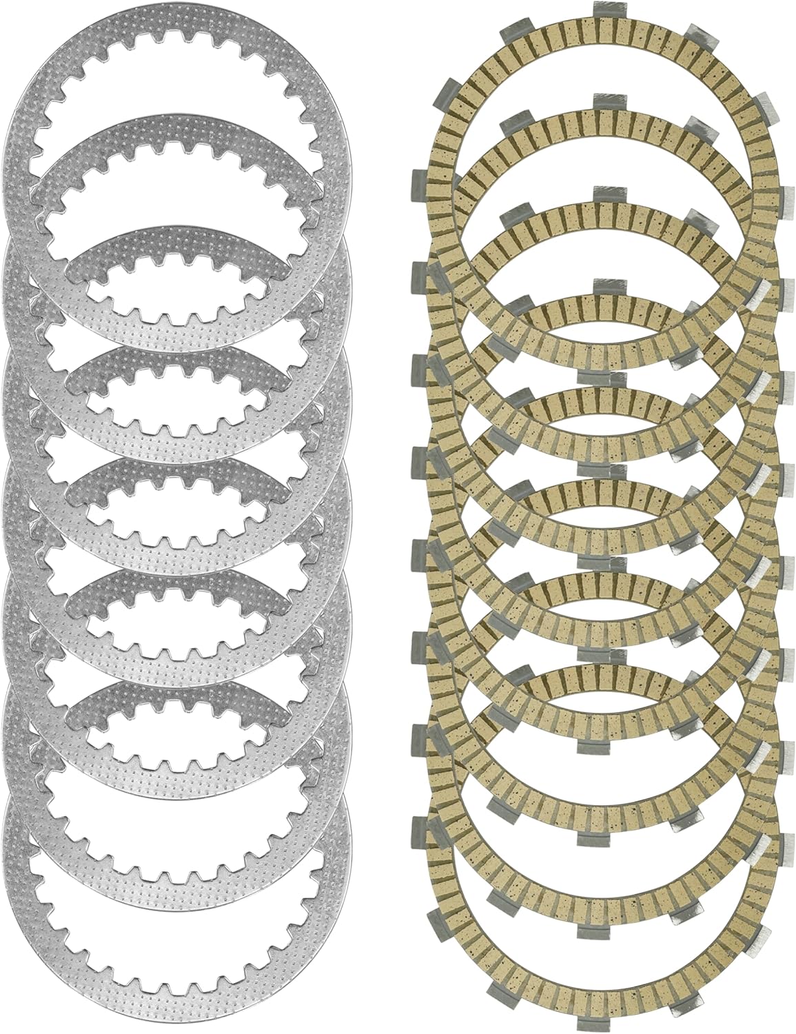 Caltric Clutch Friction and Steel Plates Compatible with Suzuki RM250 1996-2005