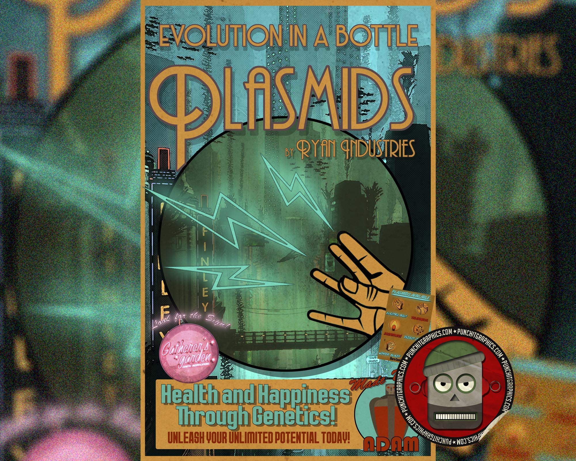Amazon.com: Bioshock Plasmids Advertisement Poster Rapture