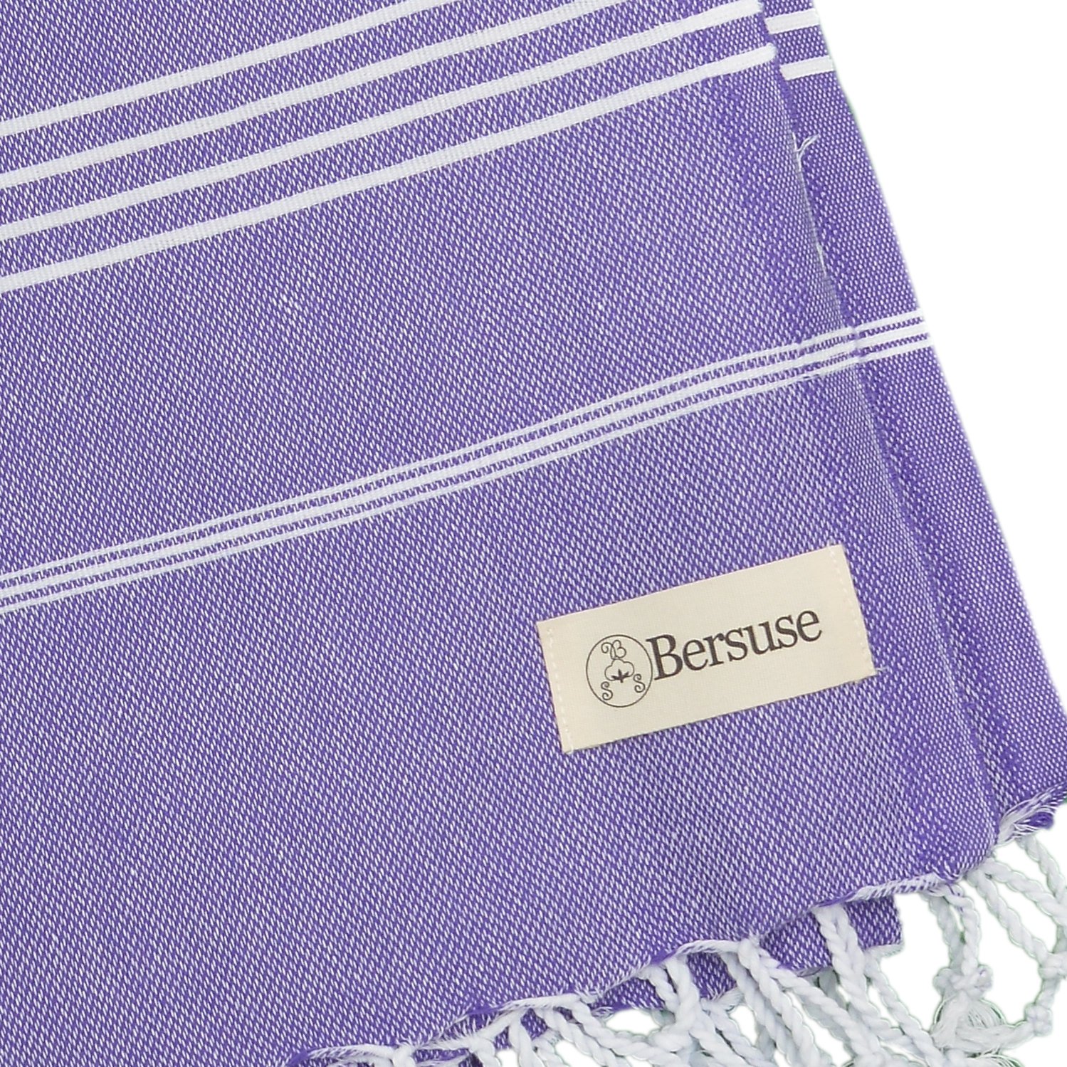 Bersuse 100% Baumwolle - Anatolia Hamamtuch Pestemal - Dunkelviolett