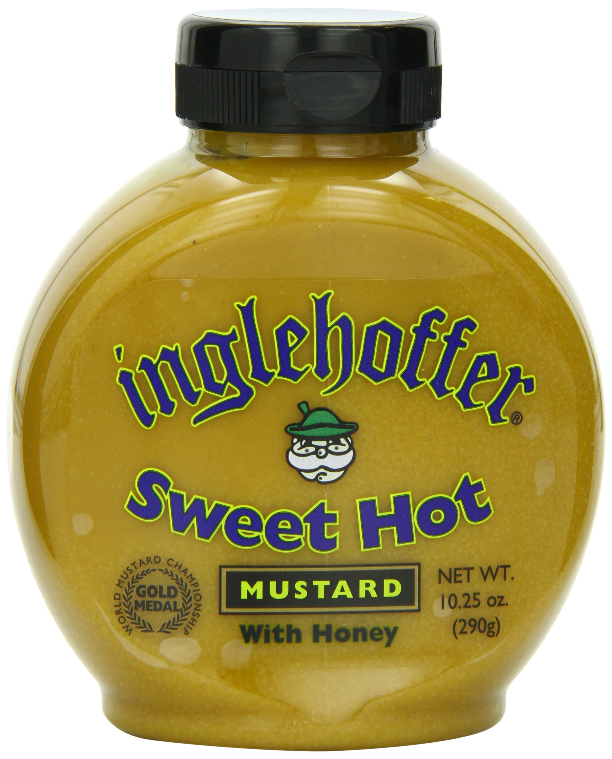 INGLEHOFFERSweet Hot Mustard, 10.25 Ounce Squeeze Bottle (Pack of 6)