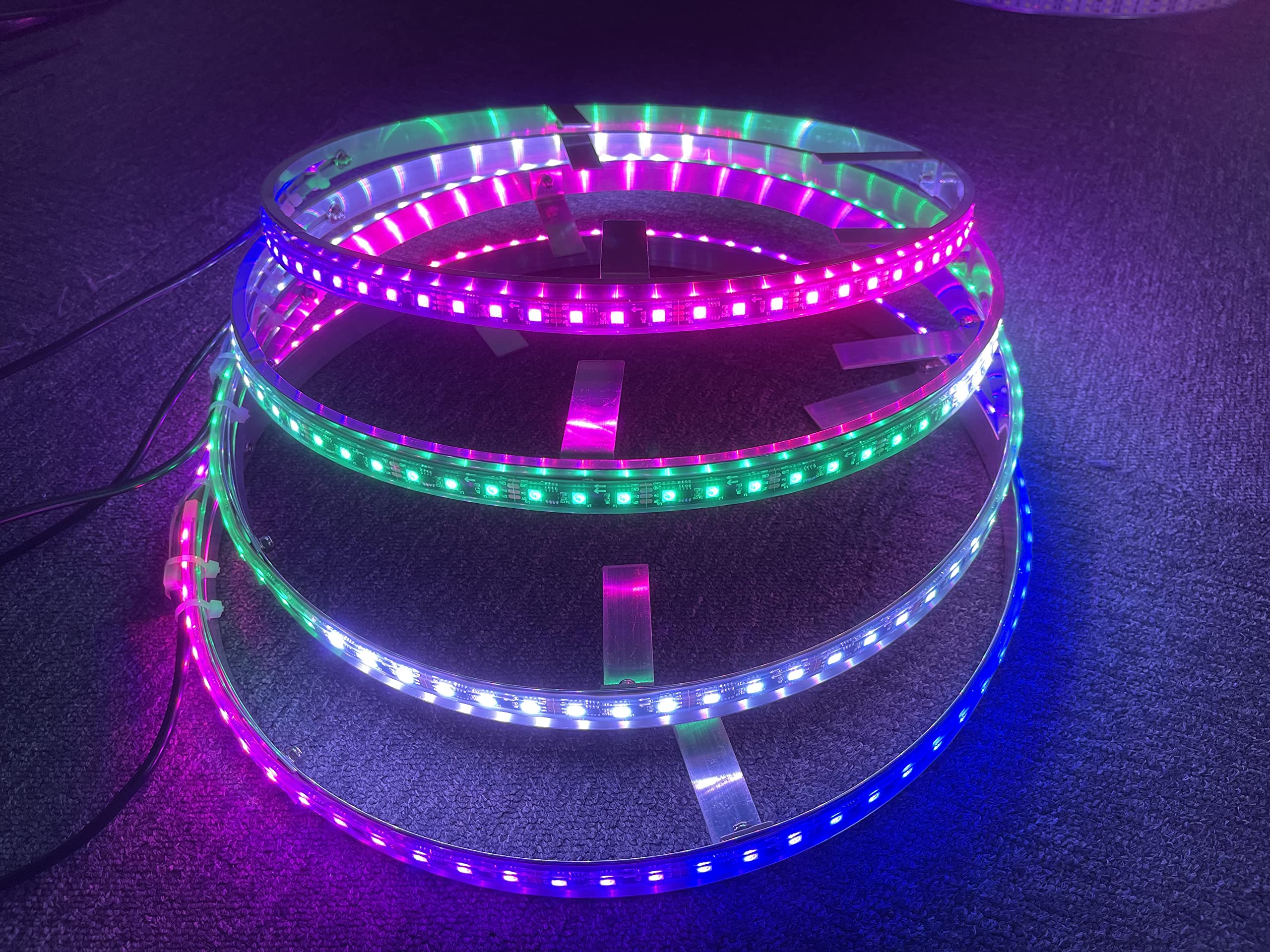 Sando Tech 17.5‘’ Dream Color Chasing Flow Series LED Wheel Ring Lights Rim Lights Offroad Tire Lights Automatic Conversion Mode With On/Off Switch No Need Controller