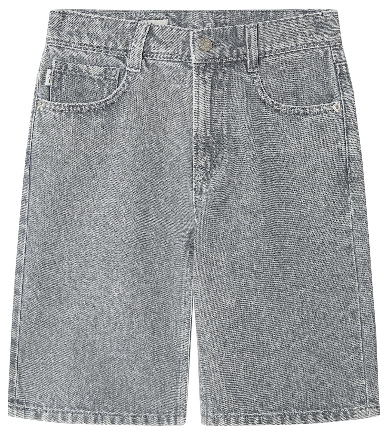Pepe Jeans Loose Short Dan Grey Pantalones Cortos, Gris (Denim-), 14 Años para Niños