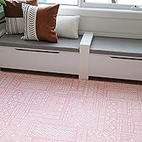Vista 5 de Cushmat Elegante alfombra de juego de espuma reversible (grande, Explorer - rosa ceniza) - Tapete de juego suave, impermeable y duradero para bebés