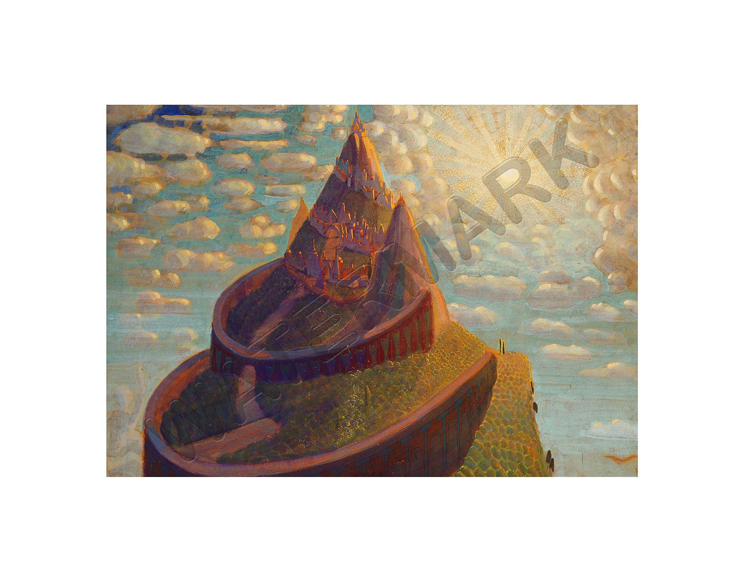 Wee Blue Coo Ciurlionis Fairy Tale Castle Wall Art Print