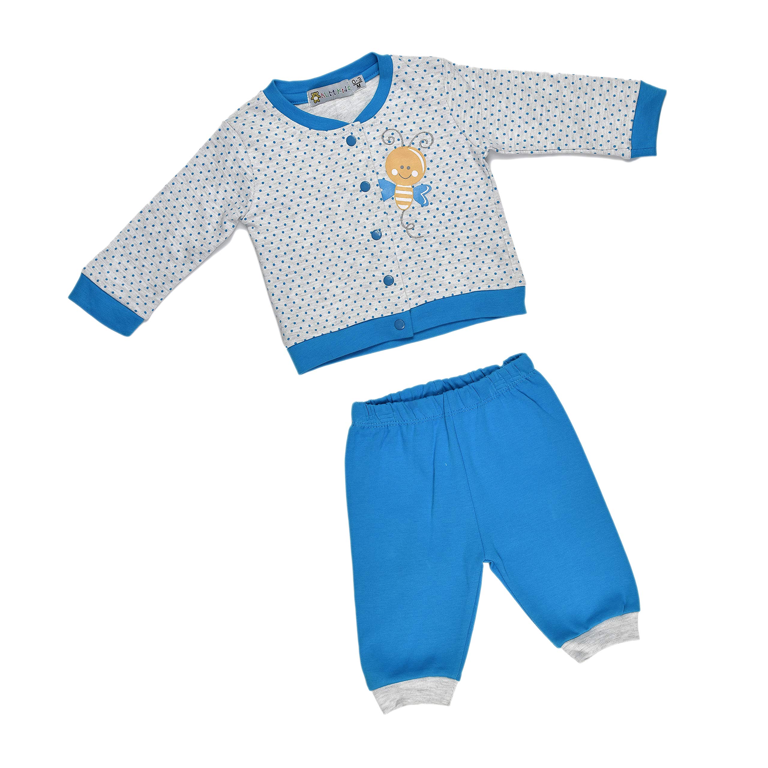 Baby Rompers two piece Front Open Variations Pink-Blue Combination and Blue for Baby Boy Baby Girl From New born upto 12 Months