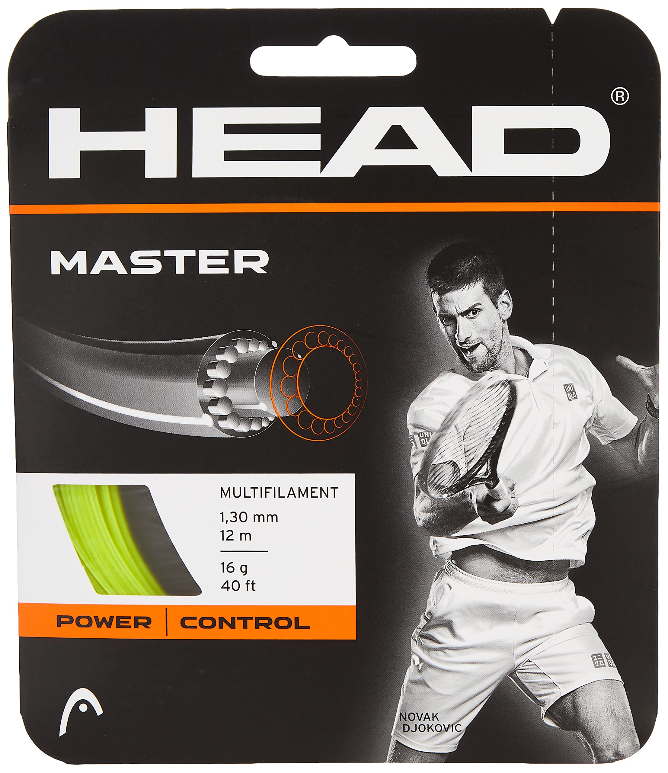 HEAD Master Tennis String | Color: Yellow | Size: 16L | Material: Synthetic | for Men & Women | Highly Durable | Multifilament | Maximum Power and Control | Superior Touch-image-22