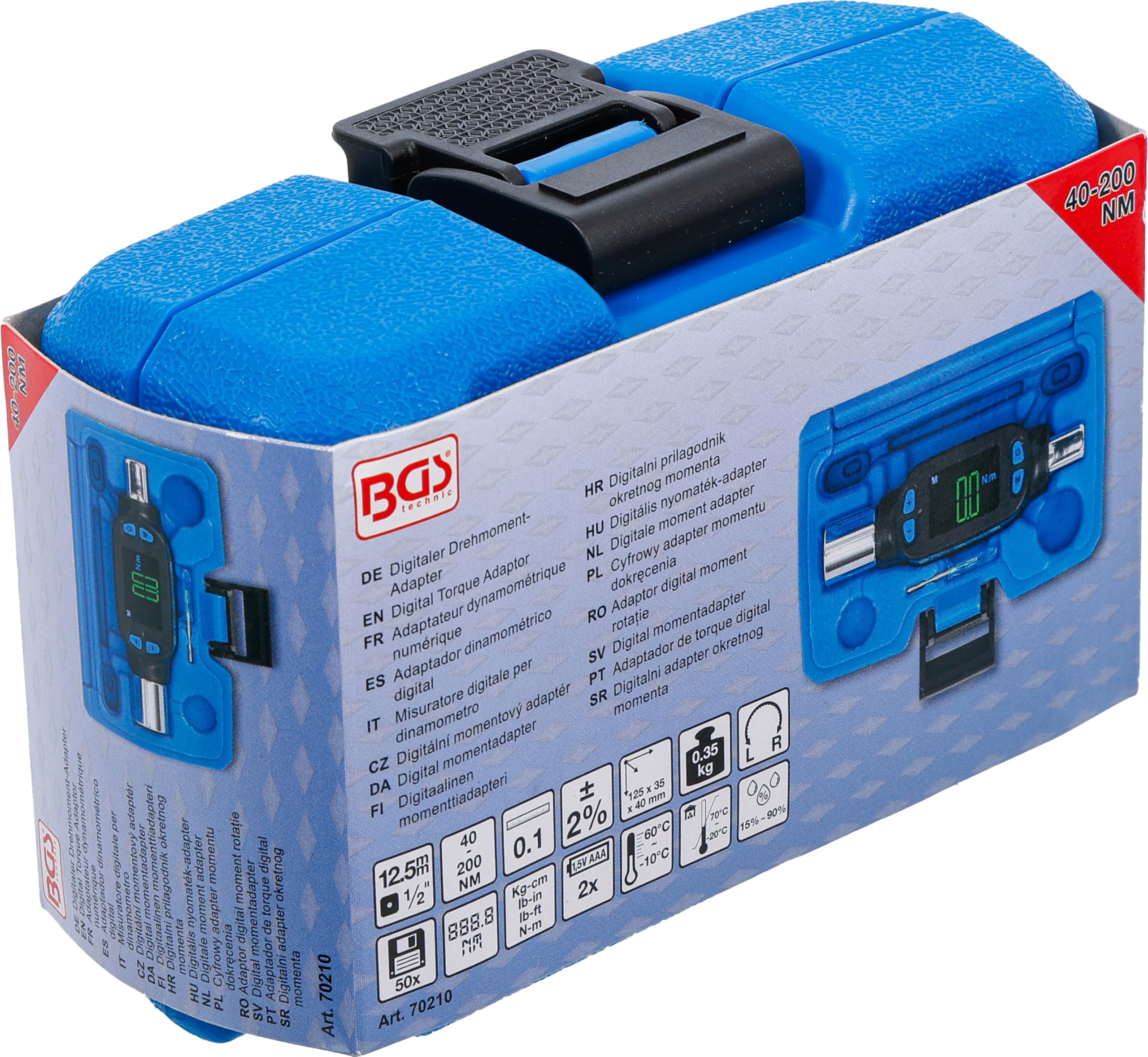 BGS 70210 | Misuratore digitale per dinamometro | 12,5 mm (1/2") | 40 - 200 Nm