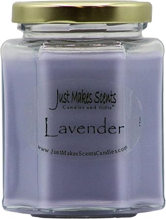 Lavender Scented Blended Soy Candle | Relaxing Lavender Fragrance | Hand Poured in The USA by Just Makes Scents