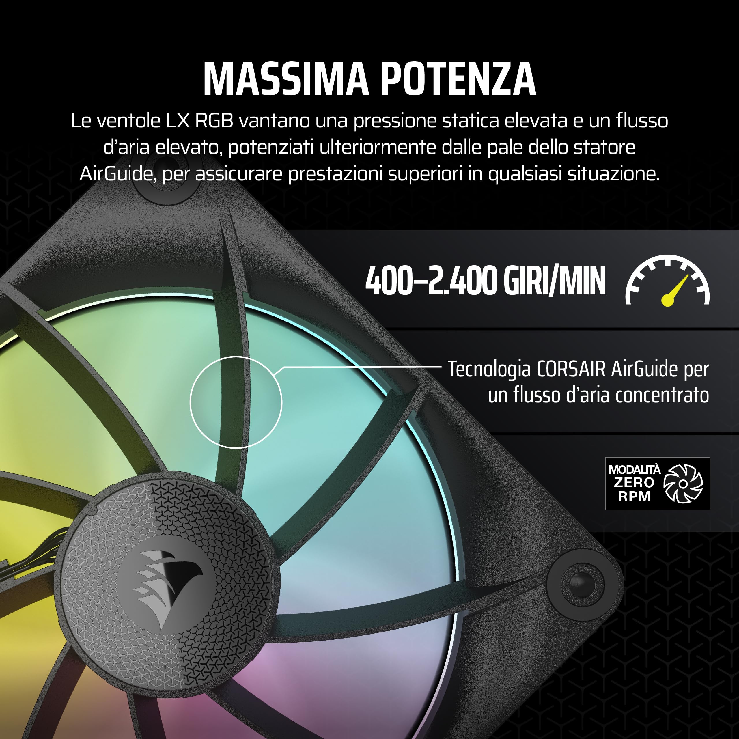 Corsair Icue Link Lx120 Rgb - Ventola Del Case - 120 mm