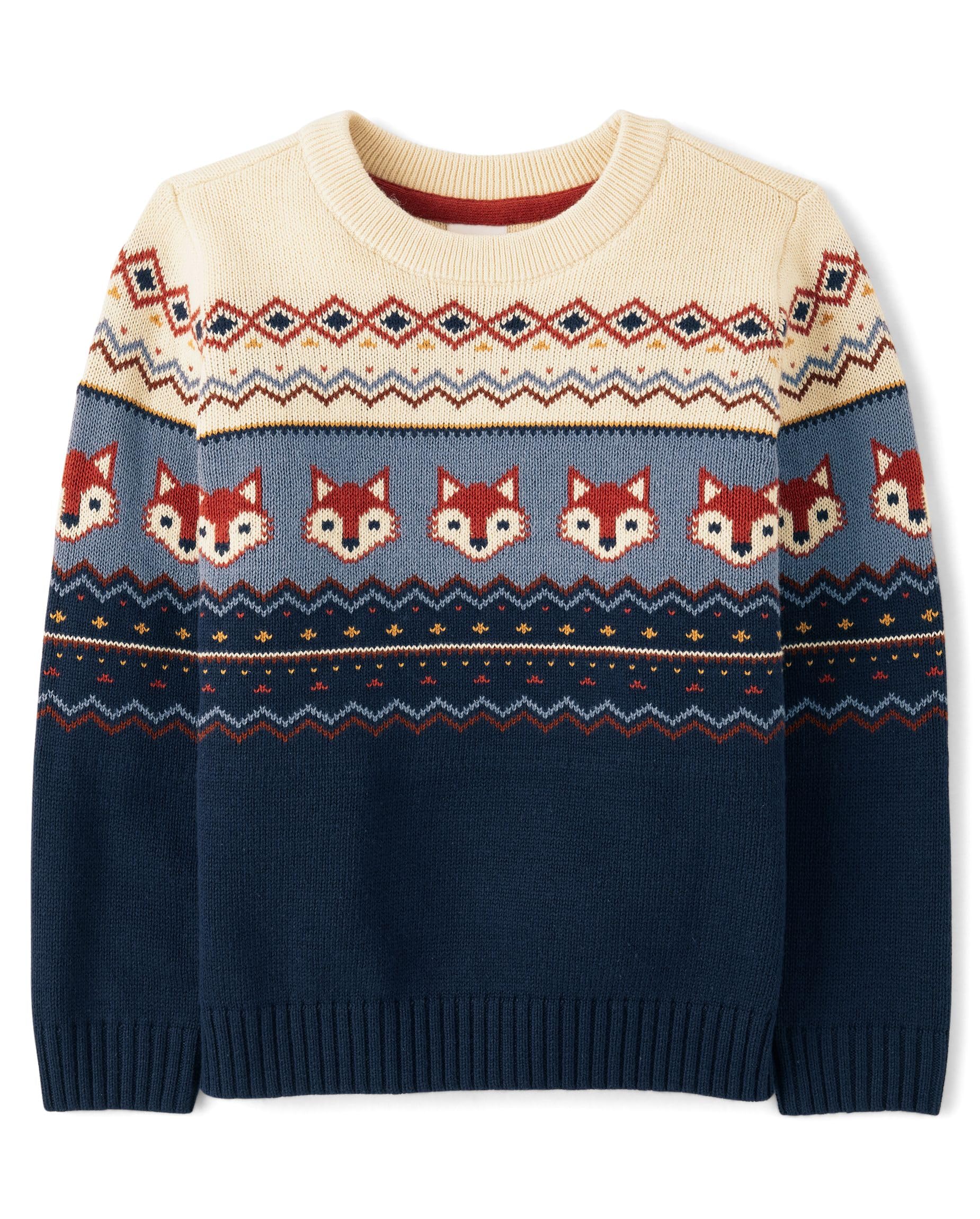 Gymboree Boys and Toddler Long Sleeve Crew Neck Pullover Sweater