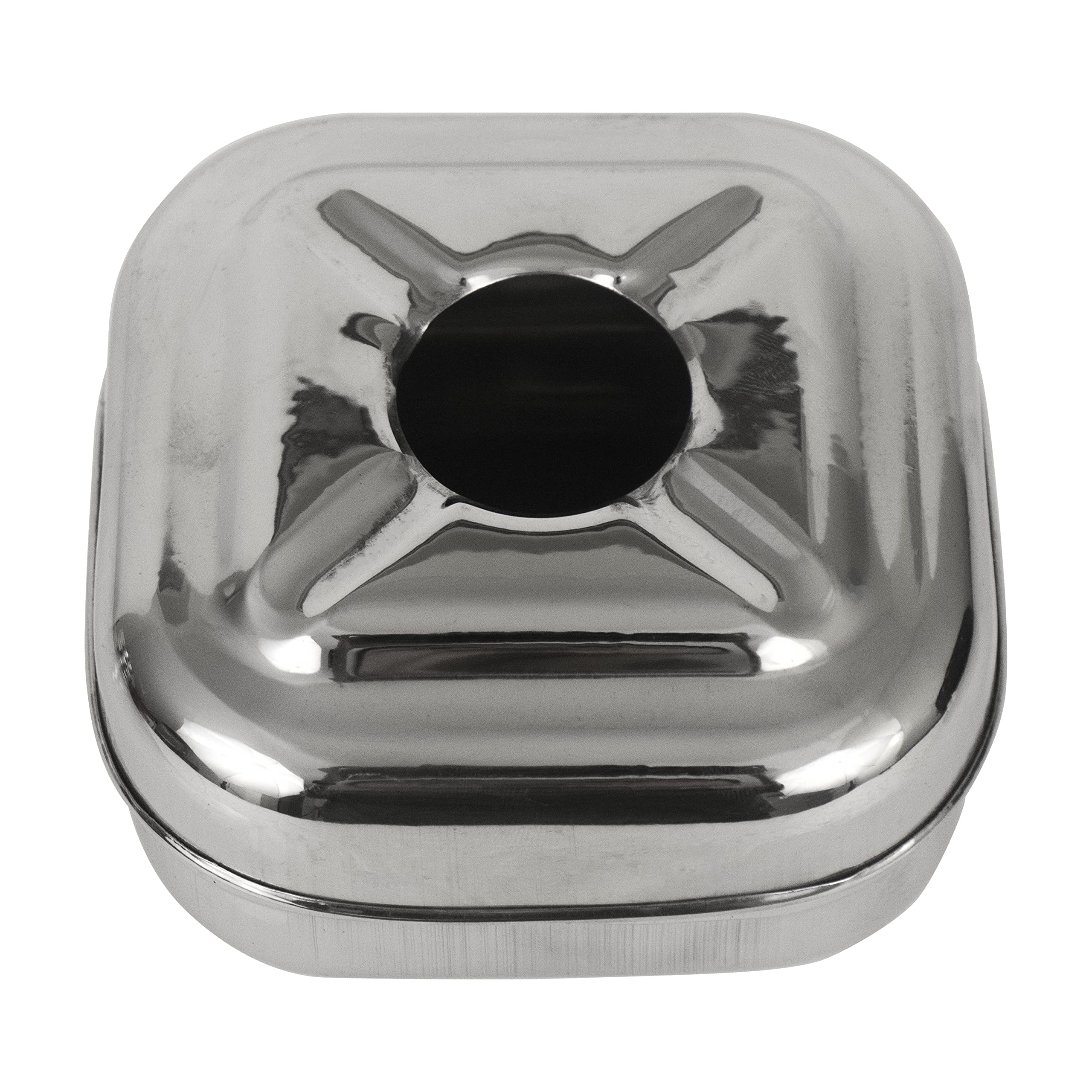 Puckator SK362 Brushed Metallic Gold Effect Skull Ashtray