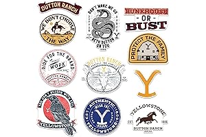 Yellowstone TV Show Large Sticker Pack: Die Cut Vinyl Variety Pack for Personalization