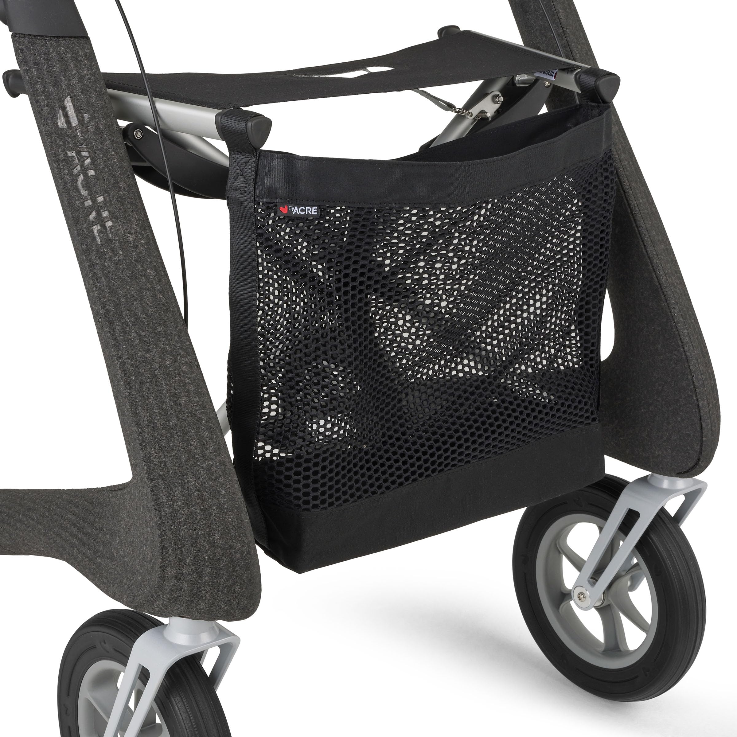 byACRE Nordic Pioneer - Rullo versatile in alluminio leggero – solo 5,9 kg/per interni ed esterni/facilmente pieghevole con sedile integrato (granito nero)