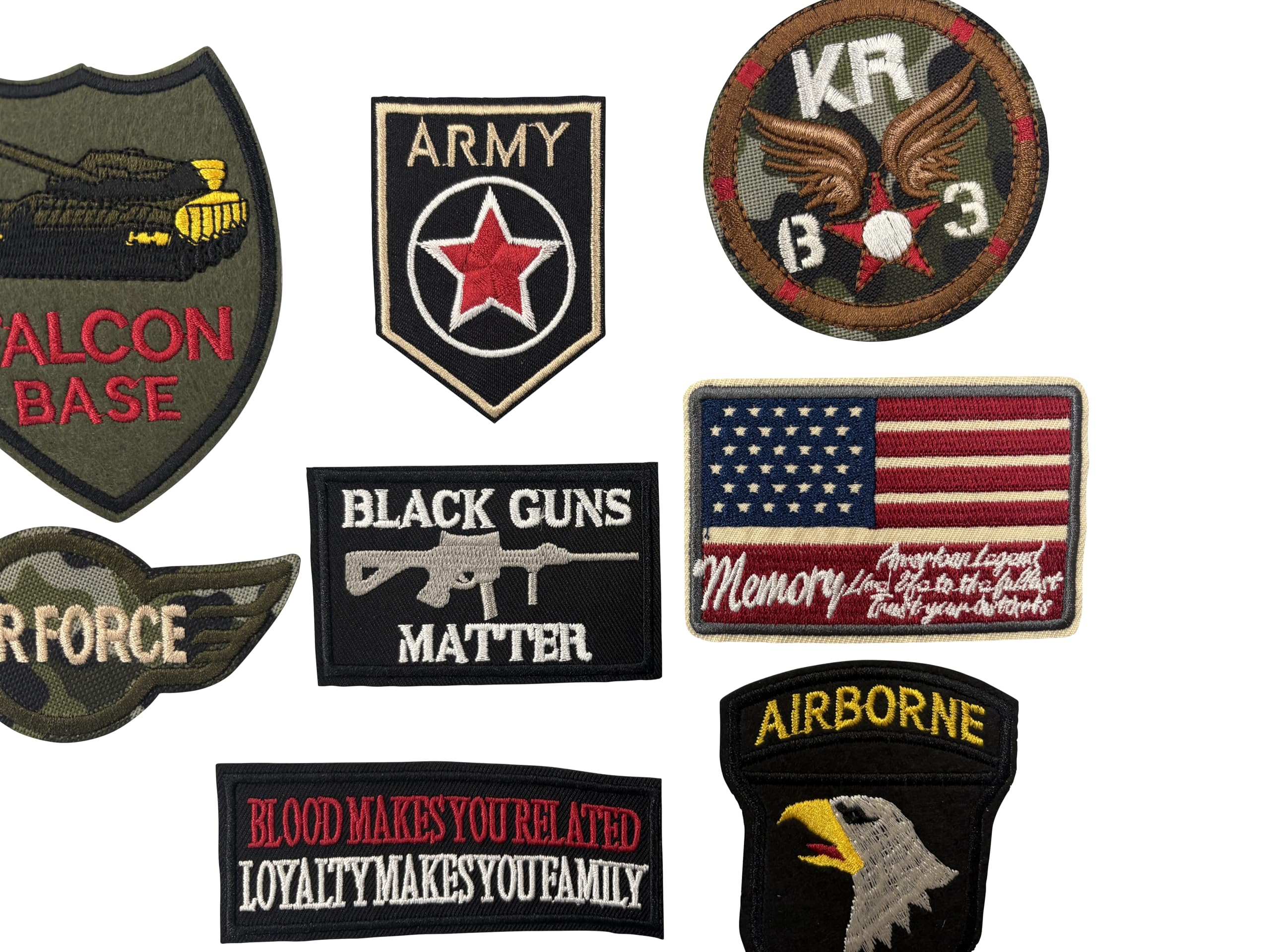 Amazon.co.jp: 厳選 US アーミー ARMY 軍物 NEWアイロンワッペン 10枚