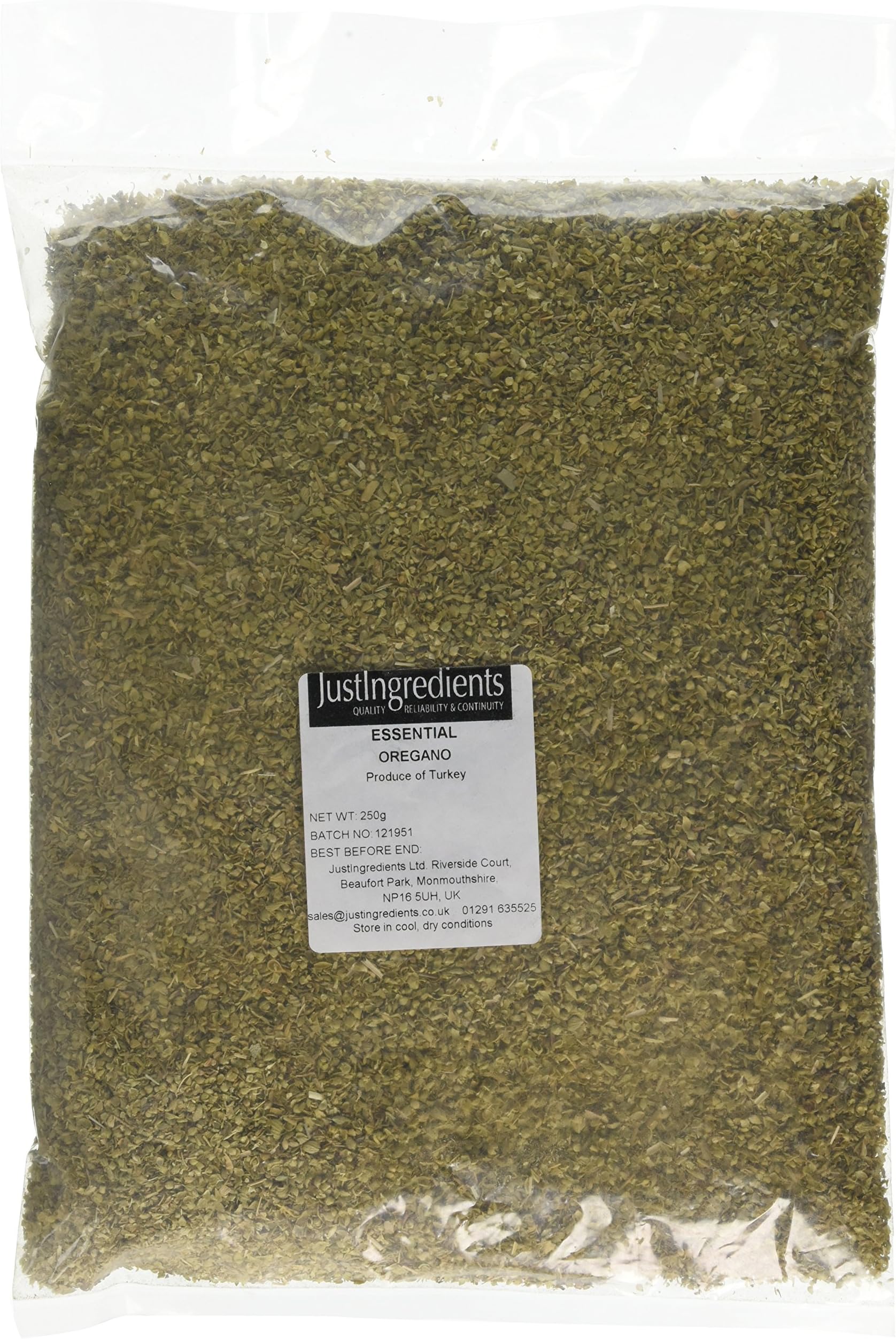 JustIngredients Essentials Oregano 250 g, Pack of 2
