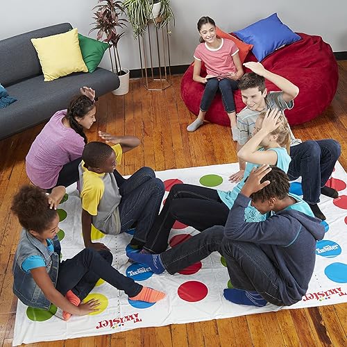 Miniatura 5 de Hasbro Gaming 0 Twister Ultimate con alfombrilla más grande y más campos de color, juego para familias y niños de 6 años en adelante, compatible con