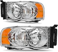 Vista 52 de oEdRo Ensamble de faros Compatible con 2005-2010 Chevy Cobalt / 2007-2010 Pontiac G5 / 2005-2006 Pursuit Reemplazo de faro Carcasa de cromo