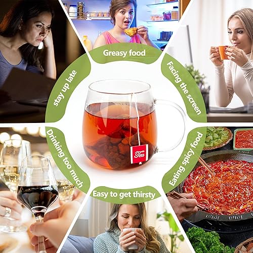 Miniatura 5 de Chrysanthemum Cassia Seed Bardana Root Goji Berry Honeysuckle Osmanthus Té Orgánico, 100% Natural Health Tea Bag, Eye Brighten Hever Cleanse Tea