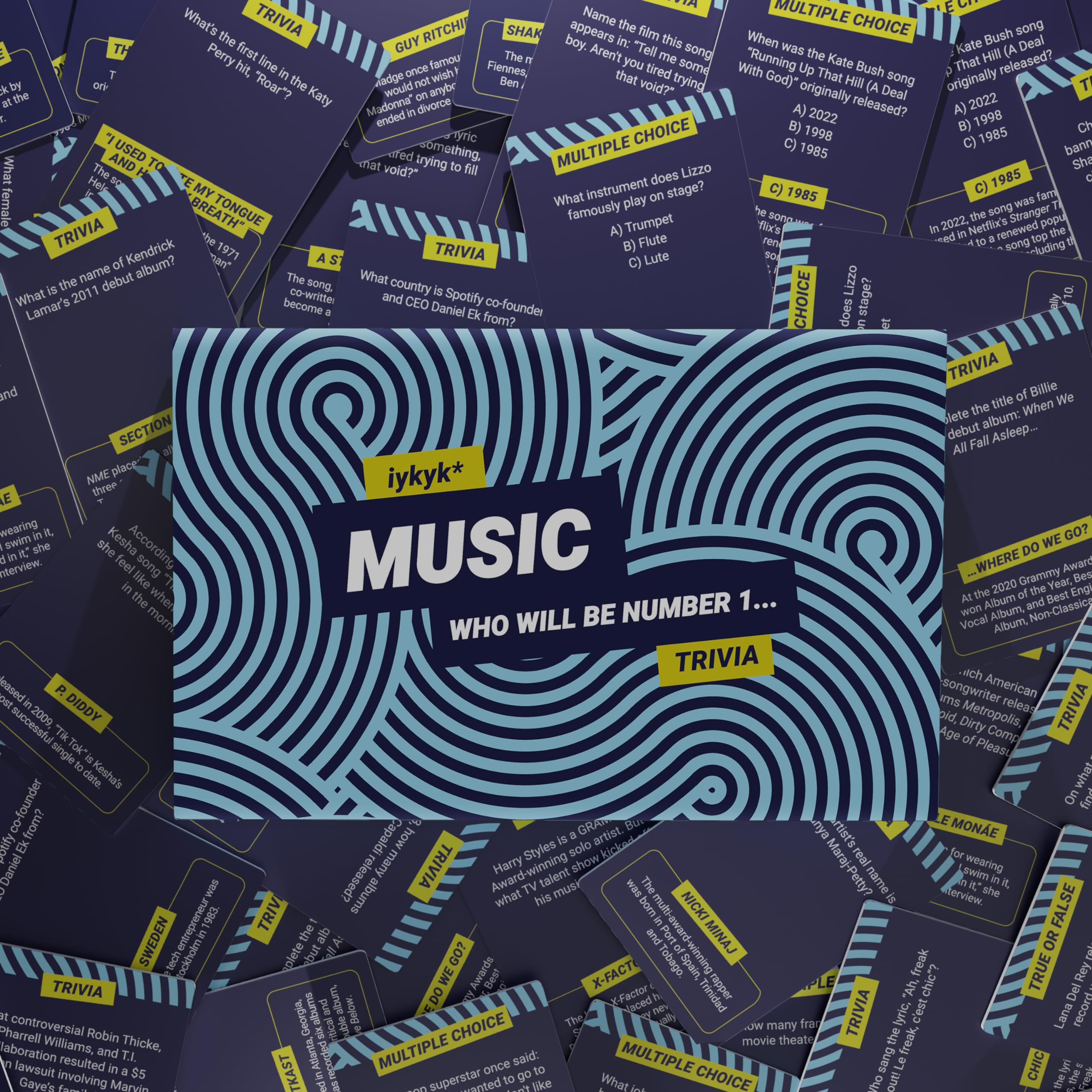 iykyk Music, Ultimate Music Quiz Game, 150 Cards Covering Chart-Topping Artists, Songs & Albums, Twist on Classic Quiz - Image 4