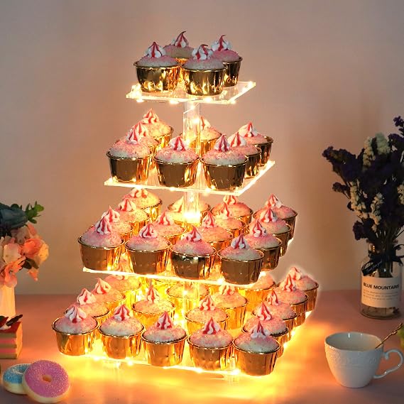 weddingwish 4 Tier Square & 4 Tier Yellow