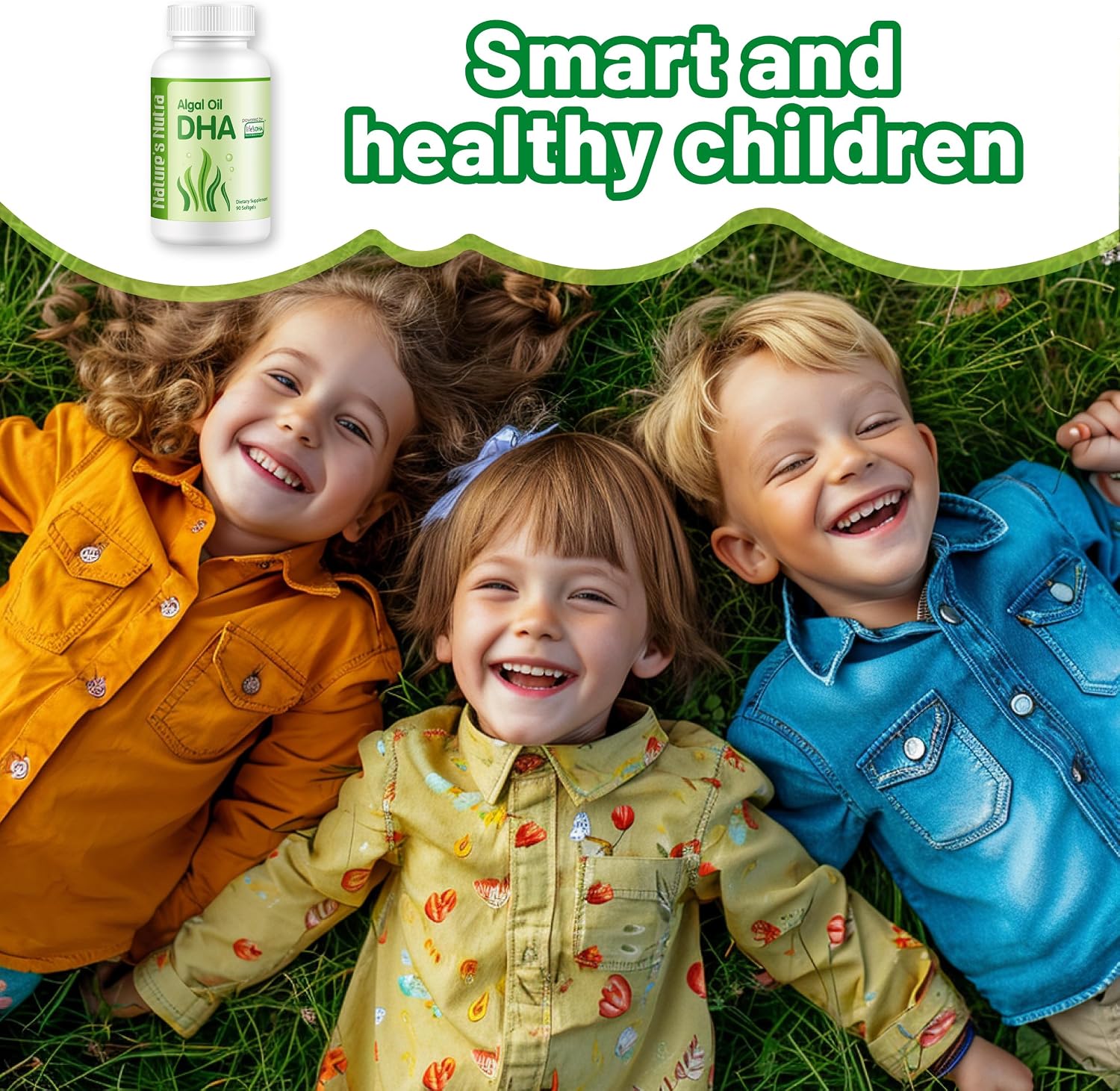 Nature's Nutra Algal Oil DHA Softgel, Healthy Eyes and Vision, 90 Softgels, 90 Servings