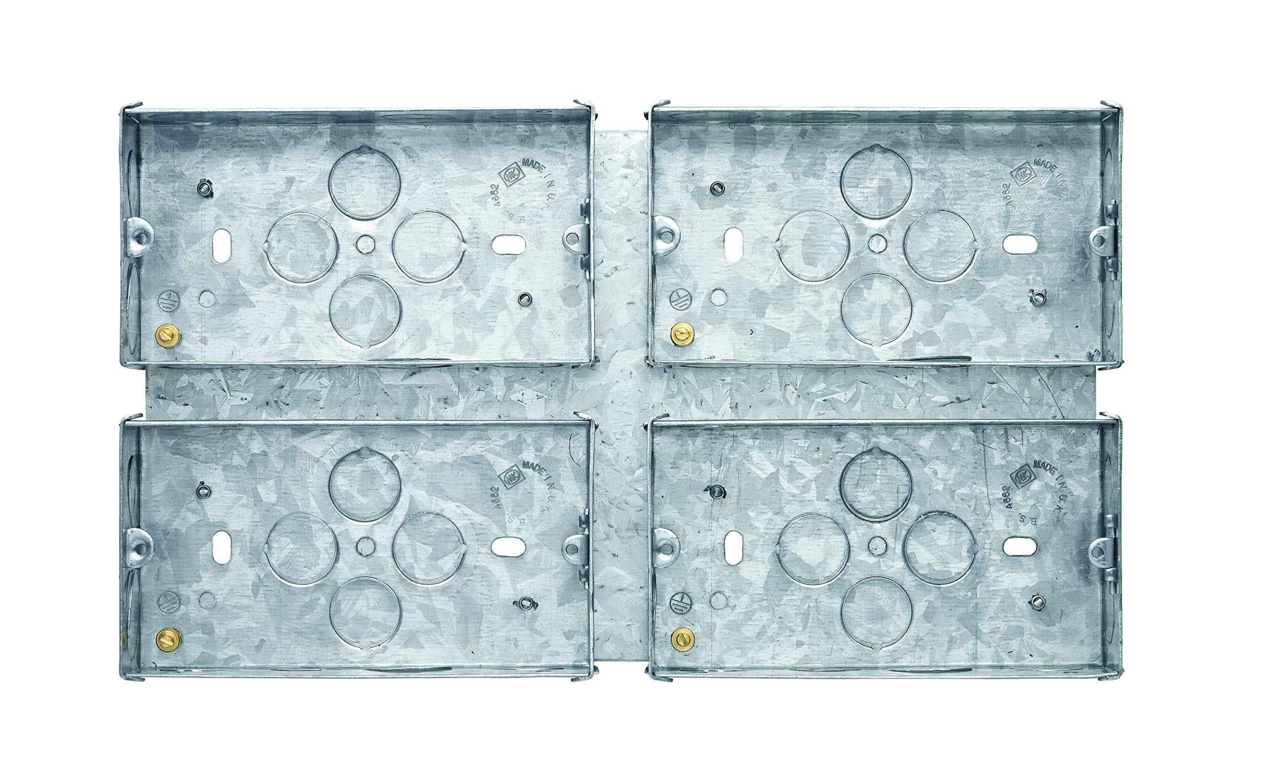 35MM Flush Mounting Box for Logic Plus 4 Gang Combination Plate K2740WHI