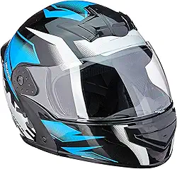 Capacete Robocop Escamoteável MIXS Gladiator Storm 62 Azul