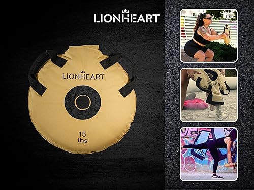 Miniatura 7 de Lionheart Sand Weight Plates Set of 2, OnOff Barbell Weight Lifting Sandbag Workout Equipment Home Gym Training, Exercising, Travel Bumper Ruck