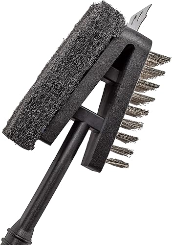 Miniatura 2 de Juego de 3 herramientas para barbacoa de acero inoxidable con pinzas, espátula y tenedor, accesorios para parrillas de barbacoa al aire libre