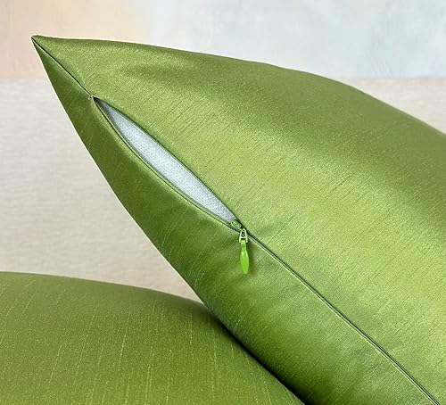 Miniatura 7 de Aiking Home - Funda de almohada de seda sintética, cierre de cremallera, juego de 2 unidades