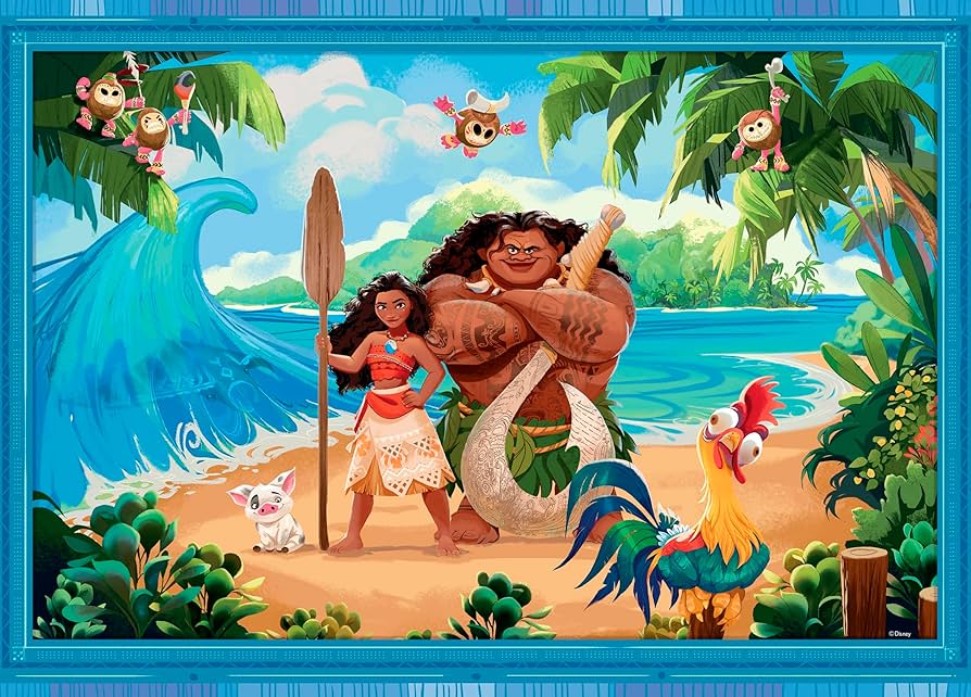 その他 Moana Amazon.com: Ceaco - Disney - Thomas Kinkade - Moana and Maui