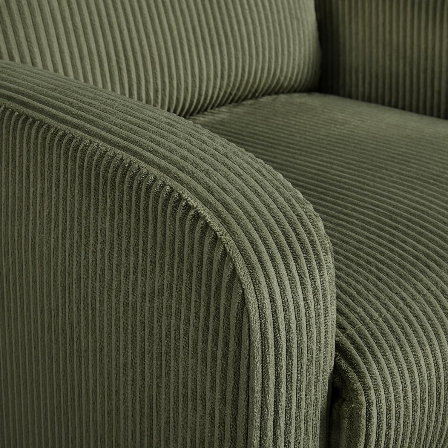 Close-up of the recliner's footrest mechanism