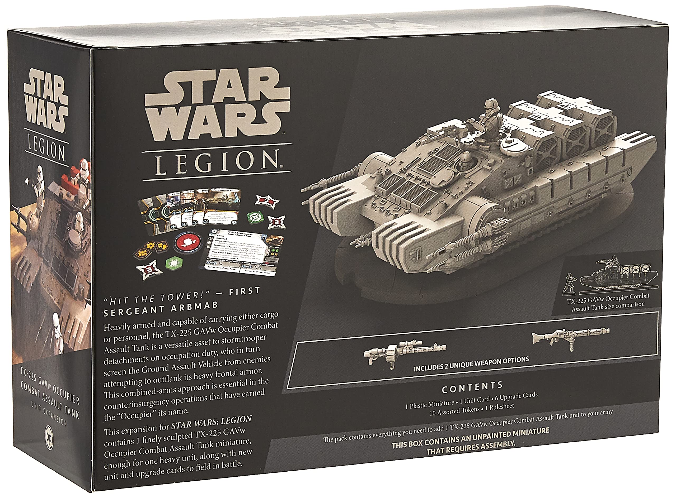 TANK NWOBHM CDBOX レアアイテム Fantasy Flight Games Sw Legion: TX-225 Gavw Occupier Tank