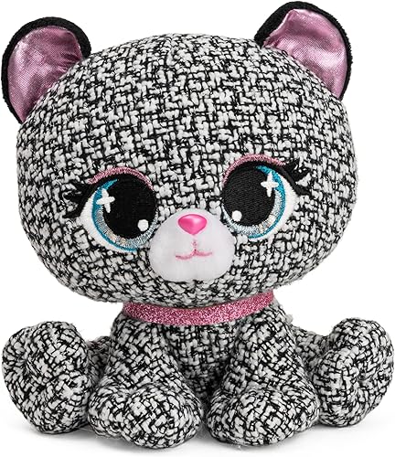 Miniatura 8 de GUND - Peluches P.Lushes de moda de diseñador, perrita Cala Bassethound de felpa suave, diseño rosa y negro, 6 pulgadas