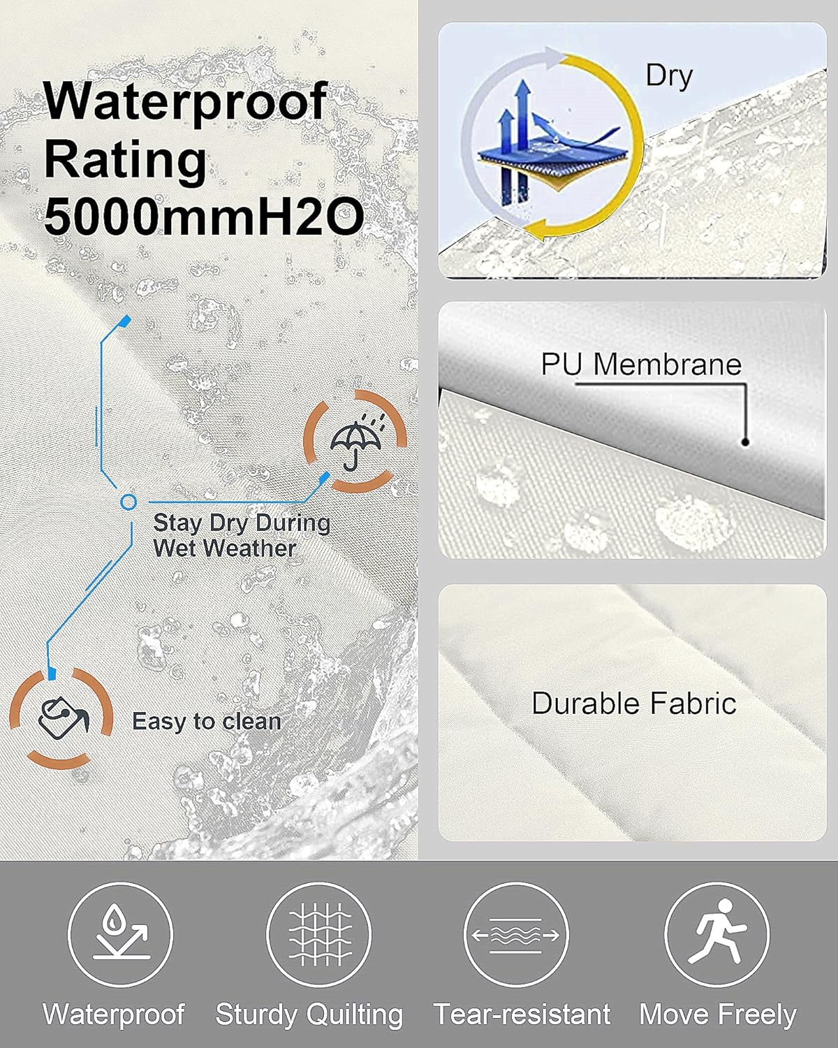 CREATMO US Women's Plus Size Warm Puffer Jacket Waterproof Fleece Lined Winter Coat with Removable Hood - Image 4