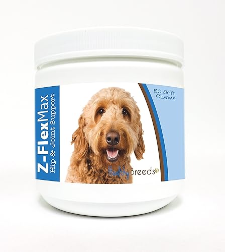 Miniatura 2 de Healthy Breeds Goldendoodle Z-Flex Max - Masticables suaves para cadera y articulaciones, 50 unidades