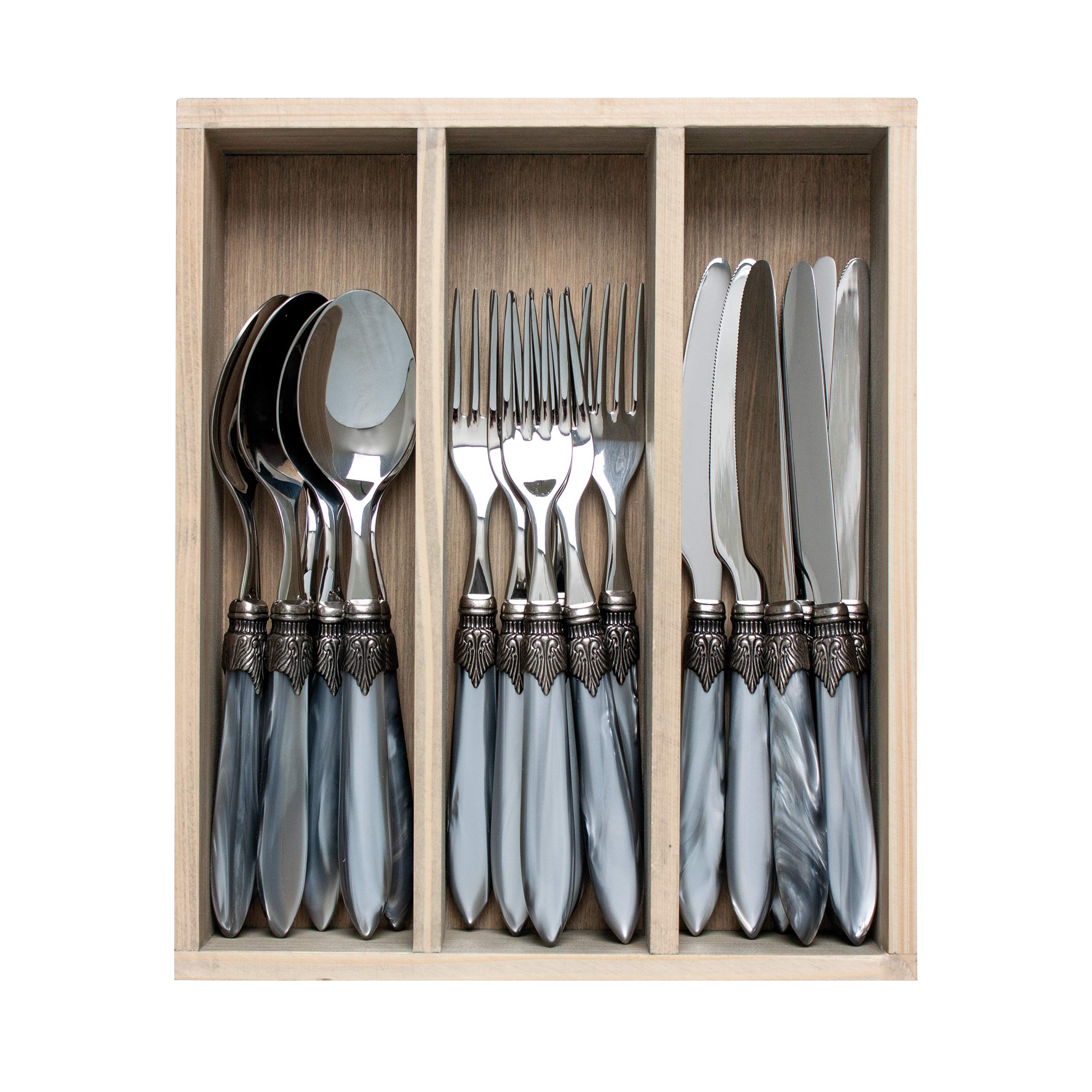 ML19 Cutlery 18 Piece/6 Place Settings, Stainless Steel