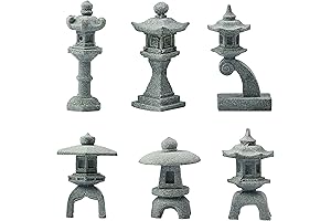 Mini Japanese Lantern Pagoda Figurines: Asian Decor for a Tranquil Sanctuary