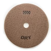 Vista 66 de Almohadillas de pulido de piedra seca/hormigón de alto rendimiento de 5 ", altura de segmento de 0.059 in, estilo de panal, grano 3000