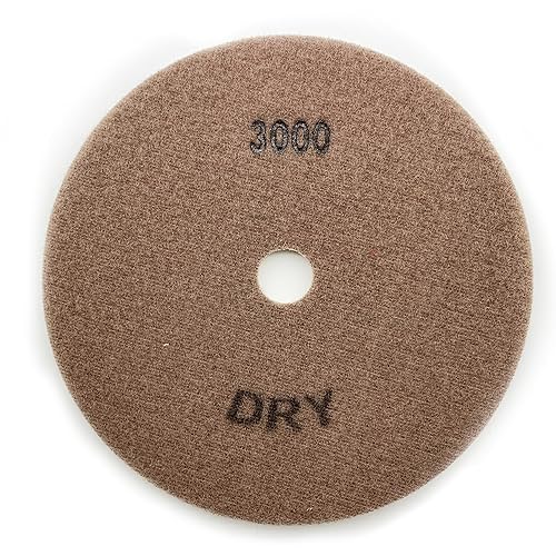 Miniatura 66 de Almohadillas de pulido de piedra seca/hormigón de alto rendimiento de 5 ", altura de segmento de 0.059 in, estilo de panal, grano 3000