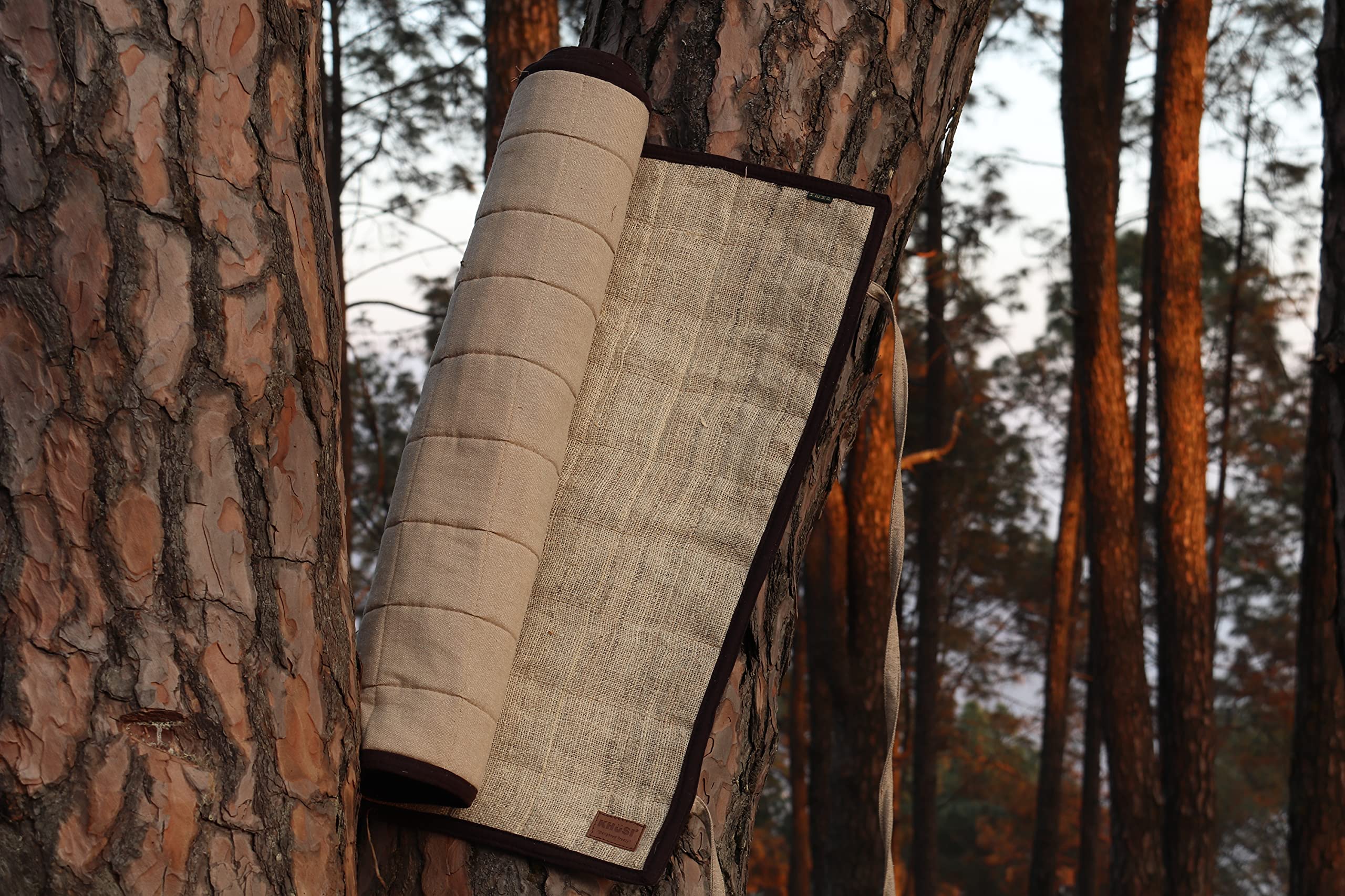 Organic Hemp Yoga Mat, 100% Handmade, Eco-Friendly, Natural and Biodegradable, multipurpose yoga mat. (natural)