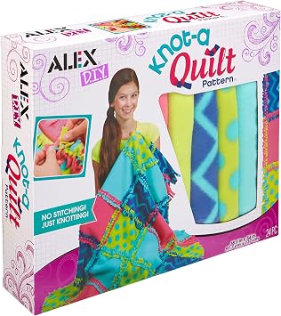 Alex DIY Knot-A-Quilt Pattern Kids Art and Craft Activity