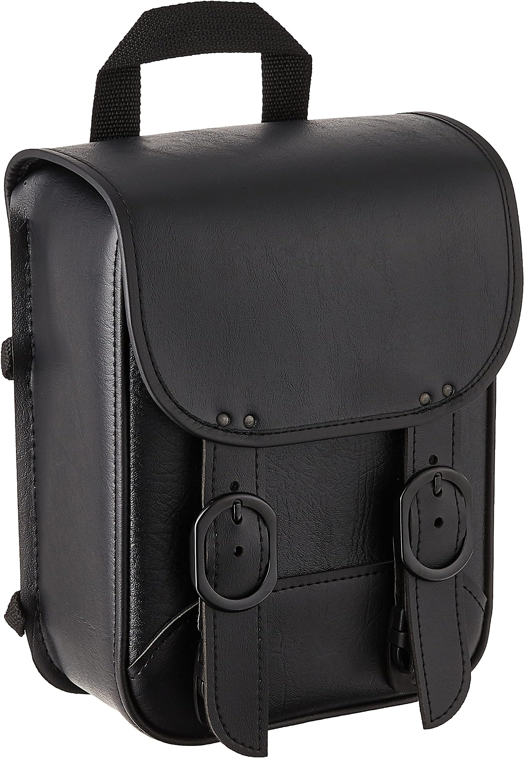 Willie & Max by Dowco 59591-00 Black Jack Series: Synthetic Leather Motorcycle Sissy Bar Bag, Black, Universal Fit